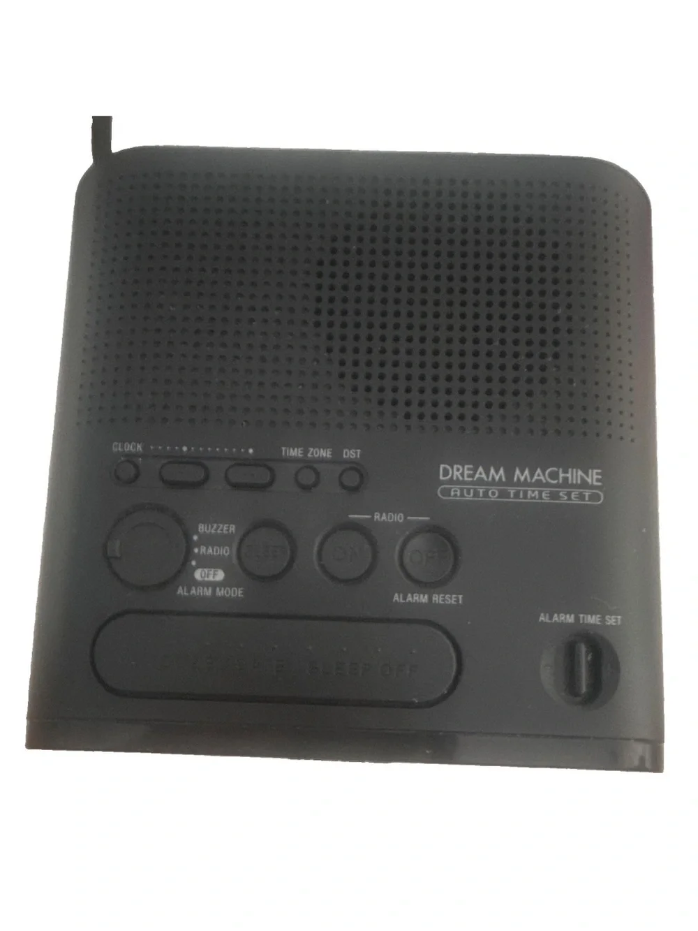 Sony Black Clock Radio with Green LED Display